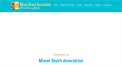 Desktop Screenshot of miamibeachassociation.com